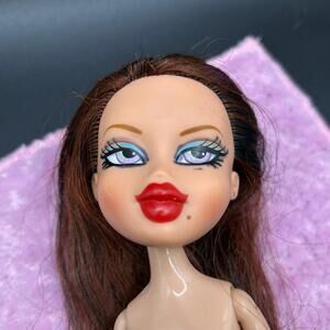MGA Bratz Fashion Doll TLC CONDITION Nude Roxxi OOAK Base Auburn Hair Red Lips